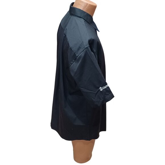 Unicrese XL Official Panama Canal Button Down Shirt Rank Captain Color Black - Picture 2 of 7